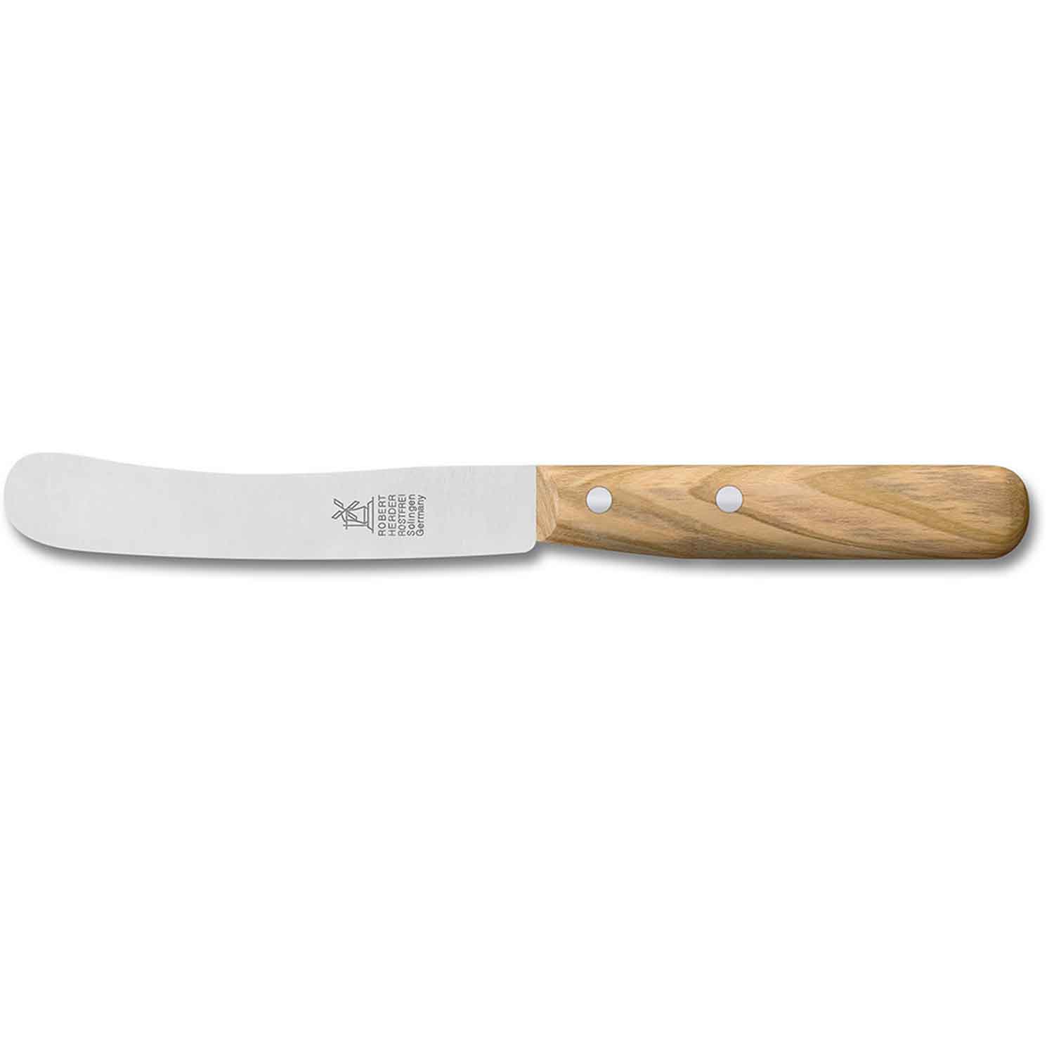 Herder Windmühlenmesser Buckels Olive rostfrei