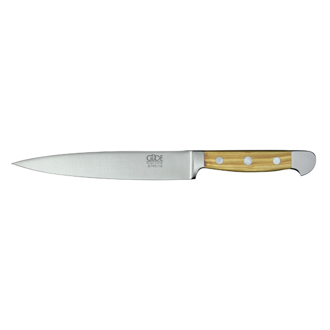Das Güde Alpha Olive Filiermesser mit flexibler Klinge X765/18