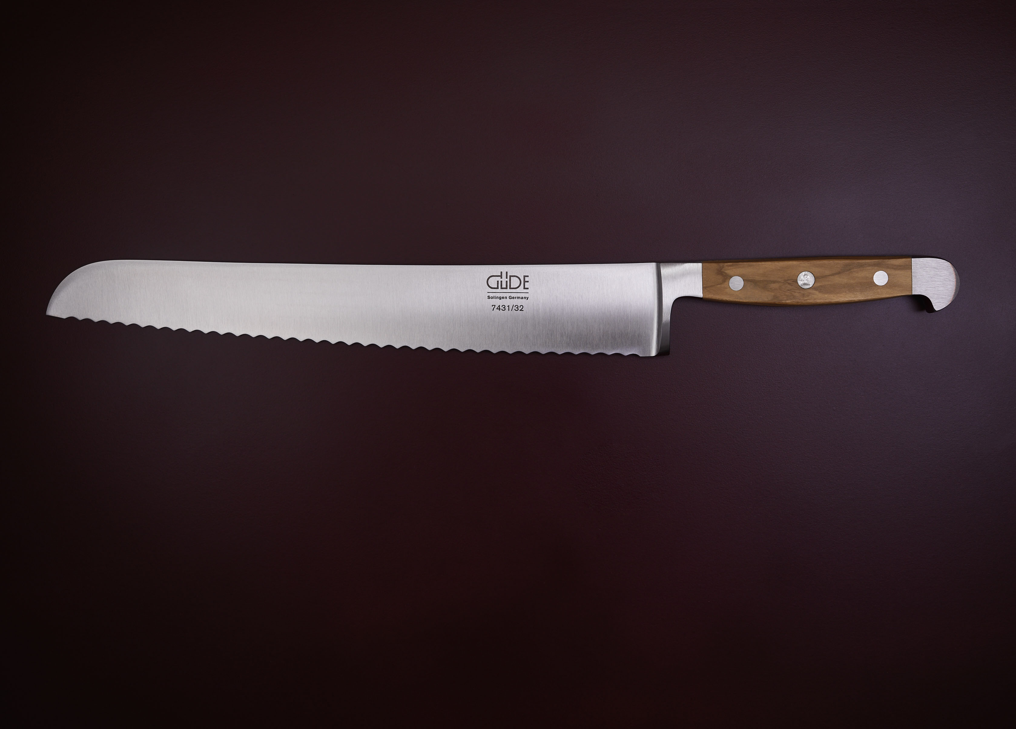 Das Güde Alpha Olive Brotmesser Franz Güde 7431/32