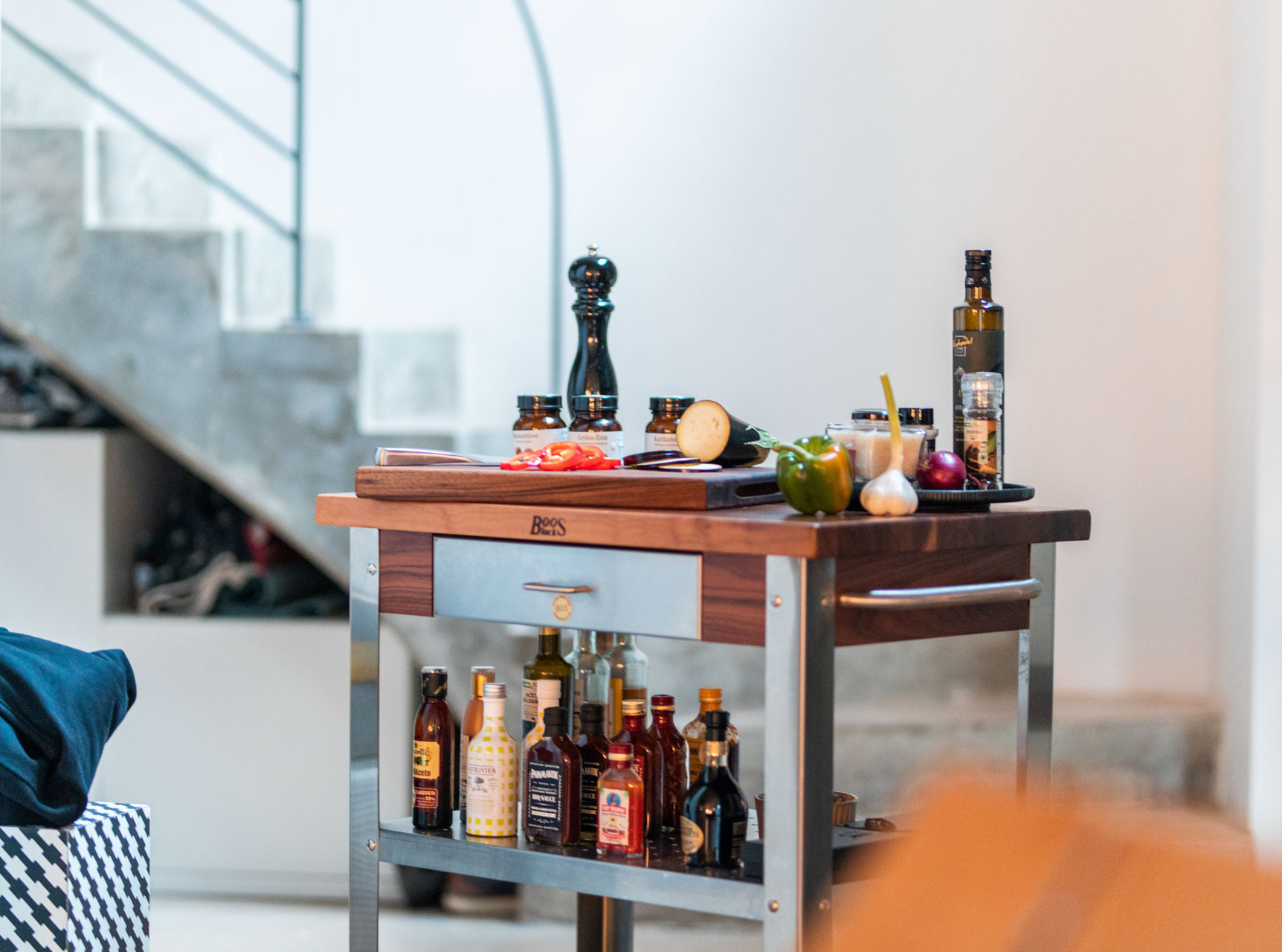 Boos Cucina Kitchen & Servierwagen Walnuss WAL-CUCE30